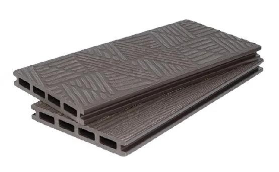 Террасная доска ДПК POLIVAN GROUP 3D+3D NEW пустотелая двухсторонняя DENPASAR Тёмно-коричневый купить в Ирбите