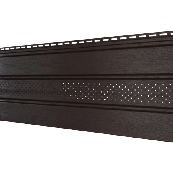 Софит Ю-Пласт Классический, перфорация по центру коричневый купить в Ирбите