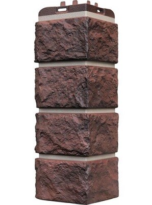 Угол наружный Grand Line Колотый Камень Кофе, Шов темно-бежевый купить в Ирбите