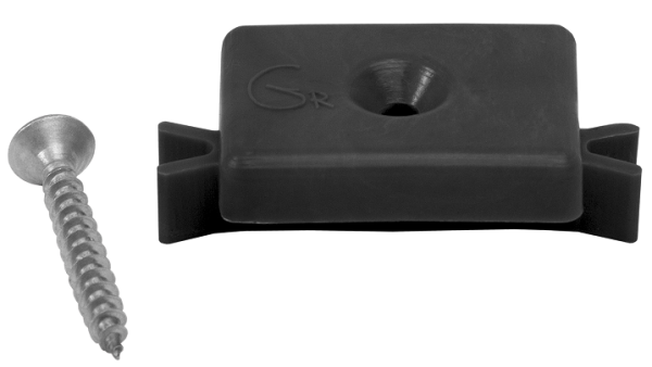 Пластиковая клипса с саморезом, Grinder шовный монтаж 5 mm чёрный купить в Ирбите