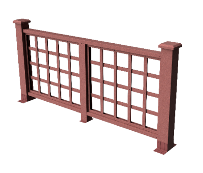 Ограждения декоративное ДПК GRINDERDECO Дувр мербау