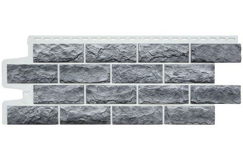 Фасадные панели Grand Line Колотый Камень Гранит, Шов белый купить в Ирбите