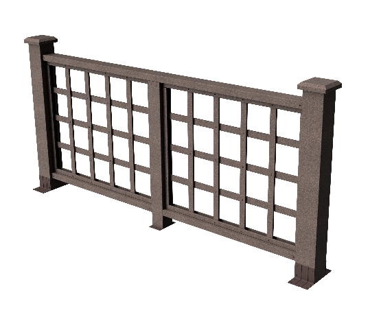Ограждения декоративное ДПК GRINDERDECO Дувр венге купить в Ирбите