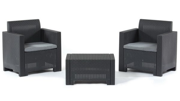 Комплект мебели Set Nebraska Terrace (2 кресла и кофейный столик) Венге купить в Ирбите