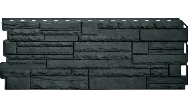 Фасадная панель Альта-Профиль Скалистый камень ЭКО Графит купить в Ирбите