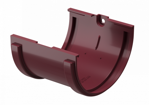 Соединитель желобов ПВХ Docke STANDART красный купить в Ирбите