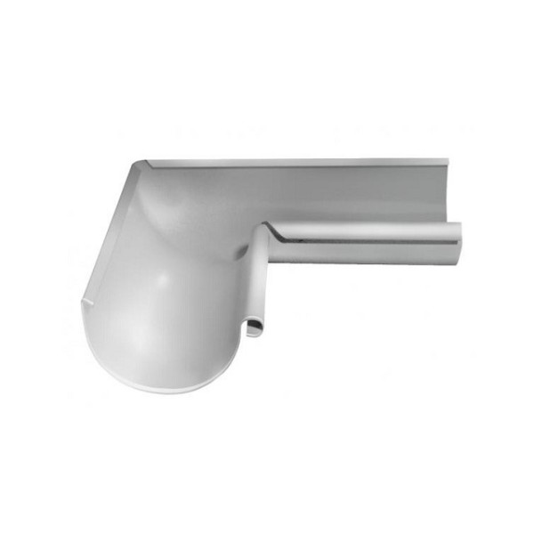 Водосток Grand Line 125x90 – Угол внутренний 90° RAL 9003 купить в Ирбите