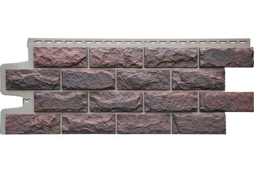 Фасадные панели Grand Line Колотый Камень Кофе, Шов тёмно-бежевый купить в Ирбите