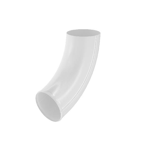 Водосток Aquasistem, система 125x90 - Отвод трубы RAL 9003 Белый купить в Ирбите