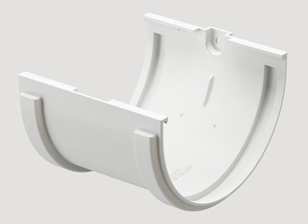 Соединитель желобов ПВХ Docke STANDART пломбир купить в Ирбите