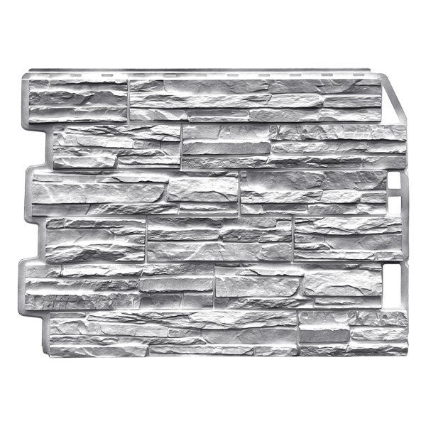 Фасадная панель FineBer, Скол - Светло-серый купить в Ирбите