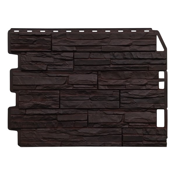 Фасадная панель FineBer, Скол - Тёмно коричневый купить в Ирбите