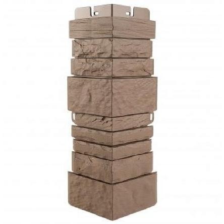 Угол наружный Альта-Профиль Скалистый камень ЭКО Терракотовый купить в Ирбите