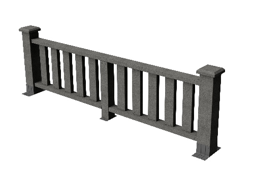 Ограждения декоративное ДПК GRINDERDECO Эрес серый базальт купить в Ирбите
