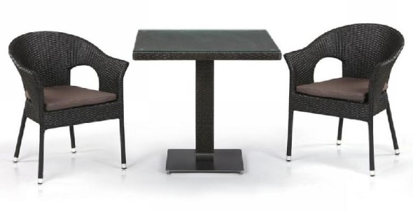 Комплект плетеной мебели AFINA из иск. ротанга T605SWT/Y79A-W53 Brown 2Pcs купить в Ирбите