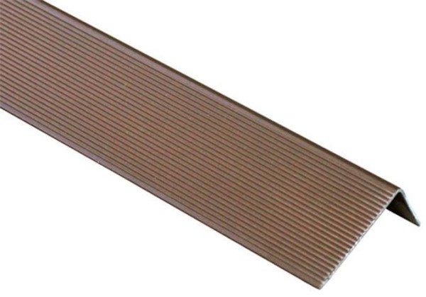 Угол завершающий алюминиевый KRONEX 51,5x30x3000 мм. коричневый купить в Ирбите