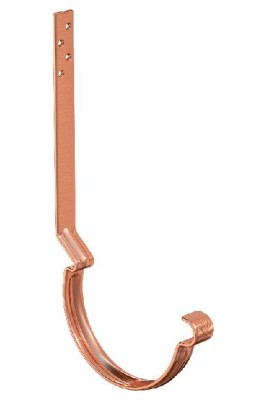 Водосток Aquasistem, система 125x90 - Крюк крепления желоба удлиненный (усиленный) Медь