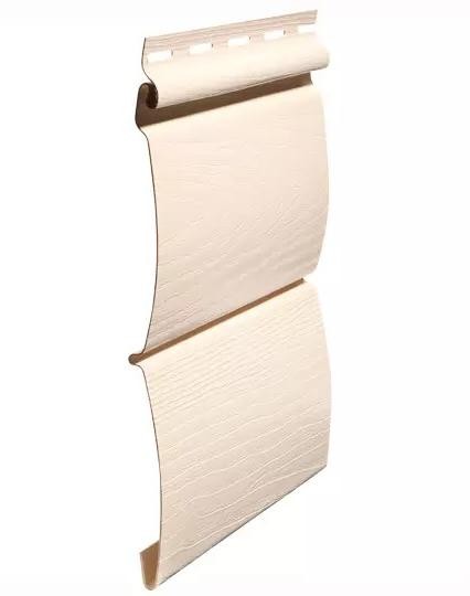 Виниловый сайдинг fineber (файнбер) - серия blockhouse (блокхаус) "бревно", слоновая кость купить в Ирбите