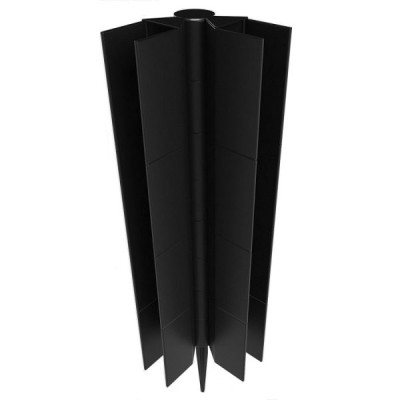 Угловой (стыковочный) шарнир для грядкок ДПК 300мм чёрный