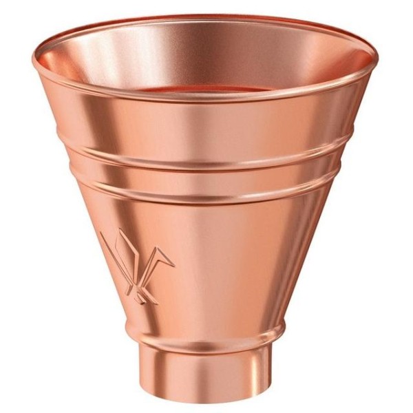 Водосток Aquasistem, система 125x90 - Воронка водосборная круглая Медь купить в Ирбите