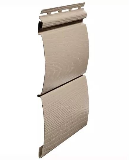 Виниловый сайдинг fineber (файнбер) - серия blockhouse (блокхаус) "бревно", сандал купить в Ирбите