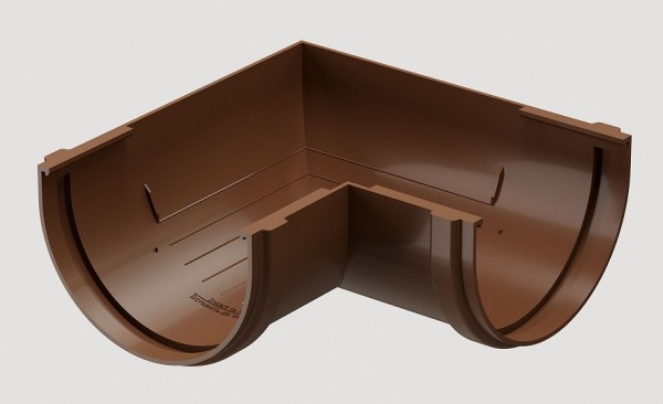 Угловой элемент 90˚ПВХ Docke STANDART Светло-коричневый купить в Ирбите