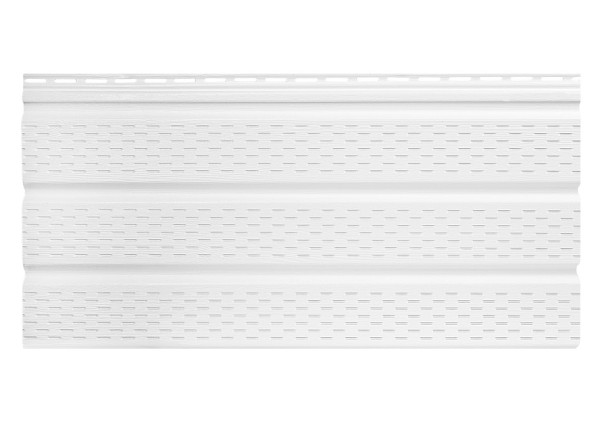 Софит к сайдингу ПЕРФОРИРОВАННЫЙ TECOS БЕЛЫЙ купить в Ирбите