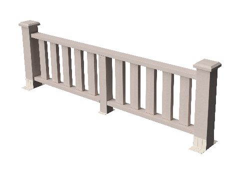 Ограждения декоративное ДПК GRINDERDECO Эрес выбеленый дуб купить в Ирбите