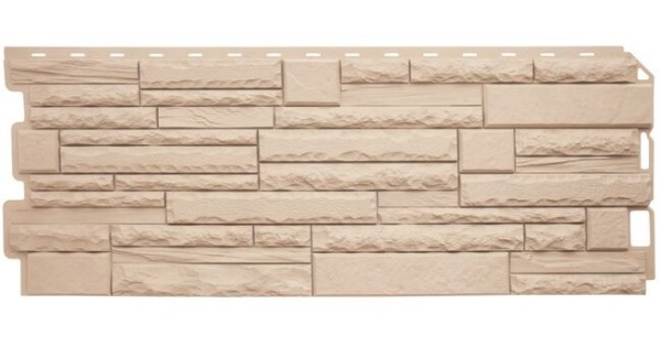 Фасадная панель Альта-Профиль Скалистый камень ЭКО Кремовый купить в Ирбите