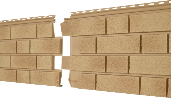 Фасадная панель Ю-пласт Стоун Хаус S-Lock Клинкер Балтик светлая медь купить в Ирбите