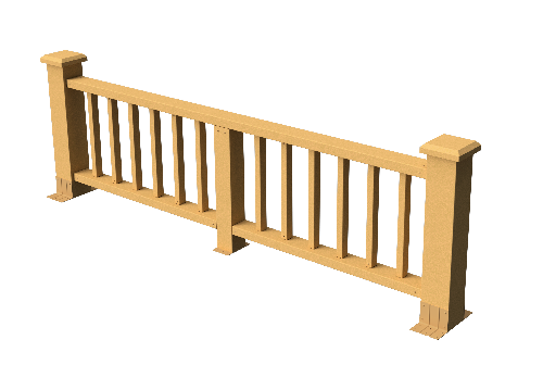 Ограждения декоративное ДПК GRINDERDECO Троя песчаник купить в Ирбите