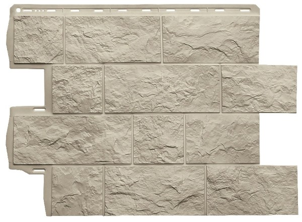 Фасадная панель Альта-Профиль Туф ЭКО Кремовый купить в Ирбите