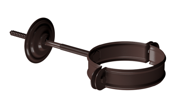 Хомут трубы D90 Döcke STAL PREMIUM Шоколад, (RAL 8019) купить в Ирбите