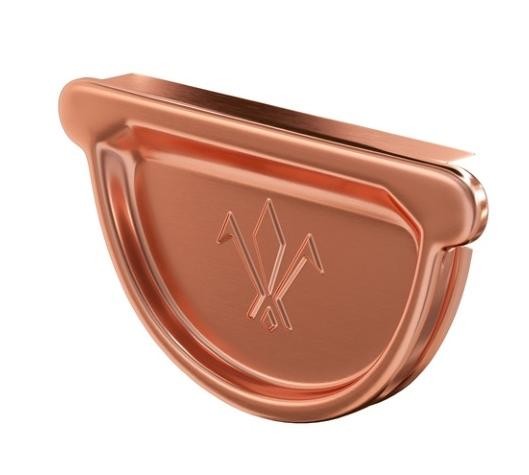 Водосток Aquasistem, система 150/100 - Заглушка желоба универсальная медная купить в Ирбите