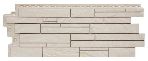 Фасадная панель Grand Line Скала Стандарт молочный купить в Ирбите