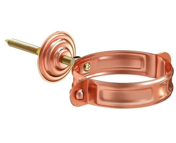 Водосток Aquasistem, система 150/100 - Хомут для крепления трубы медный купить в Ирбите