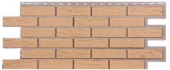Фасадная панель T-Сайдинг-Кирпич Саман Бежевый купить в Ирбите