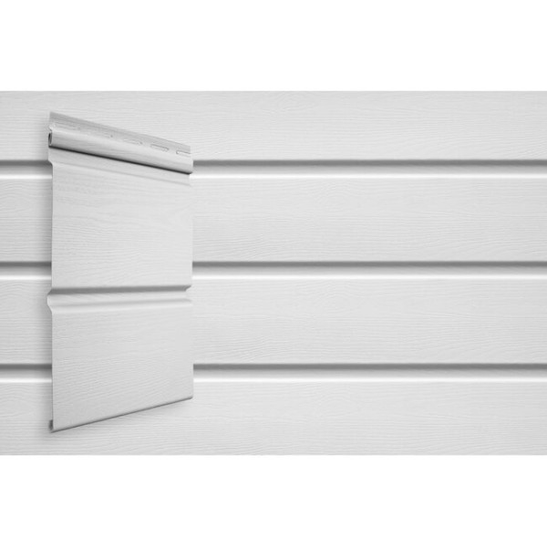 Виниловый сайдинг Grand Line Double-Брус Белый купить в Ирбите