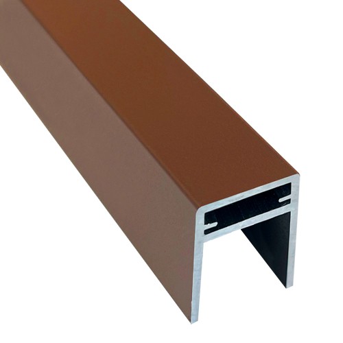П-профиль Алюминиевый EasyDecking 35x25 Коричневый купить в Ирбите