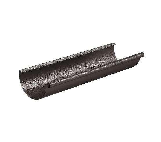 Водосток Aquasistem, Система 125/90 - Желоб водосточный 3 метра RR 32 Тёмно-коричневый matt купить в Ирбите