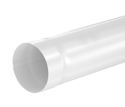 Водосток Aquasistem, система 125x90 - Труба водосточная 1.00м RR 20 Белый