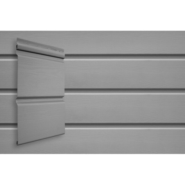 Виниловый сайдинг Grand Line Double-Брус Серый купить в Ирбите