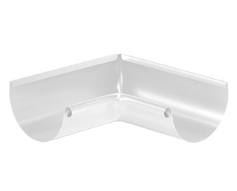 Водосток Aquasistem, система 150/100 - Угол желоба, внутренний 90° RAL 9003 Белый купить в Ирбите