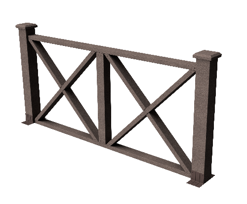 Ограждения декоративное ДПК GRINDERDECO Тауэр венге купить в Ирбите