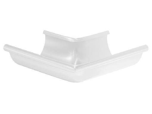 Водосток Aquasistem, система 150/100 - Угол желоба, наружный 90° RAL 9003 Белый купить в Ирбите