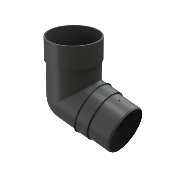 Колено 72˚ для водосточной трубы Docke Premium Графит купить в Ирбите