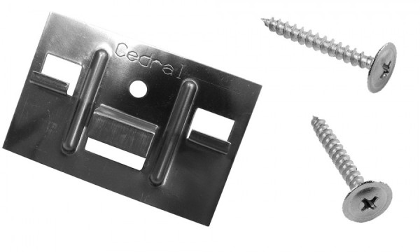 КЛЯММЕР + САМОРЕЗЫ 3,9Х30ММ ДЛЯ CEDRAL CLICK 250 ШТ (ПО ДЕРЕВУ) купить в Ирбите