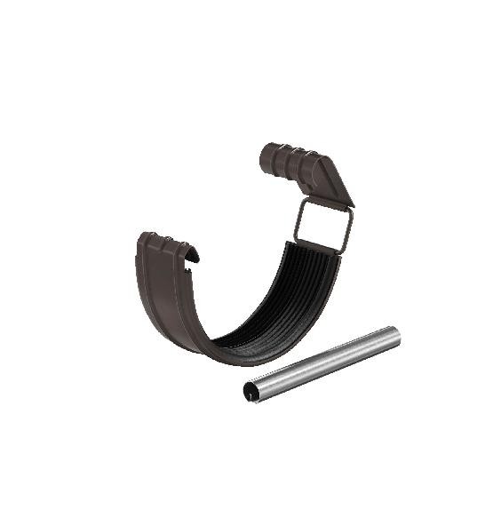 Водосток Aquasistem, система 150/100 - Соединитель желоба с резиновым уплотнителем RR 32 Тёмно Коричневый купить в Ирбите