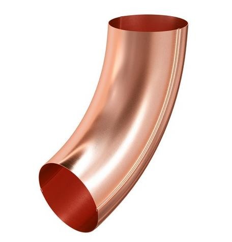 Водосток Aquasistem, система 125x90 - Колено трубы универсальное медное купить в Ирбите