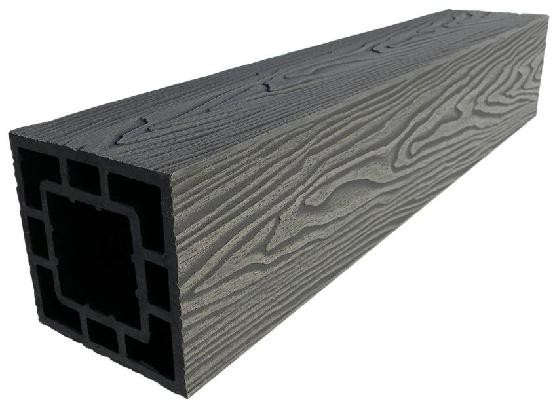 Столб опорный ДПК 3D GardenParkett фактура дерева Графит купить в Ирбите